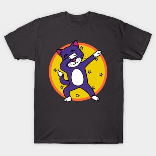 Dabbing Cat Funny Dab Tee Cool Dance Kitten T-Shirt